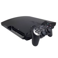 Refurbished Sony PlayStation 3 PS3 Slim 120GB Video Game Console Black Controller HDMI