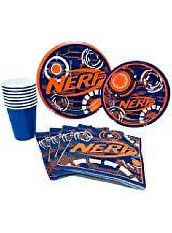 Nerf Birthday Party Supplies Pack for 8 Guests