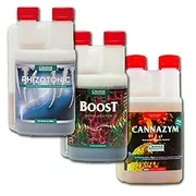 Canna Boost, Cannazym, Rhizotonic Plant Additives Hydroponic Nutrient Bundle (250mL)