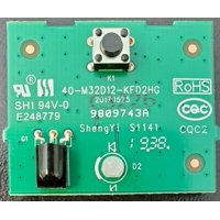 Waves Parts Compatible TCL 32S321 Power Button IR Board 40-M32D12-KED2HG