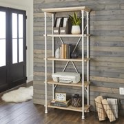 Better Homes & Gardens River Crest 5-Shelf Bookcase, Light Oak Finish