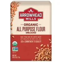 Arrowhead Mills White Unbleached Organic Flour, 5 Pound