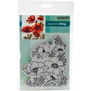 Penny Black Cling Stamps 5"X7"-Poppy Gems