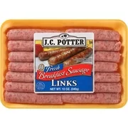 J.C. Potter Fresh Breakfast Original Sausage Links, 10 Oz., 14 Count
