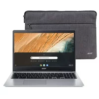 Acer 315 15.6" Celeron 4GB/32GB Chromebook, 15.6" HD Display, Intel Celeron N4000, 4GB LPDDR4, 32GB eMMC, Protective Sleeve, Chrome OS - CB315-3H-C2C3