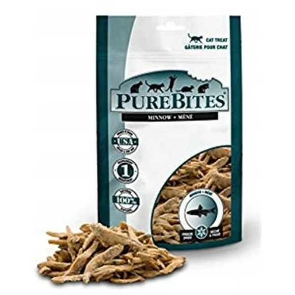 PureBites Minnows Freeze Dried Treats for Cats 1.09 Ounces