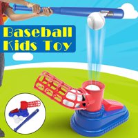 T-Ball Set Kids Baseball Pitching Machine, Kids Baseball Batter Training Aid Kids Baseball Toys Set