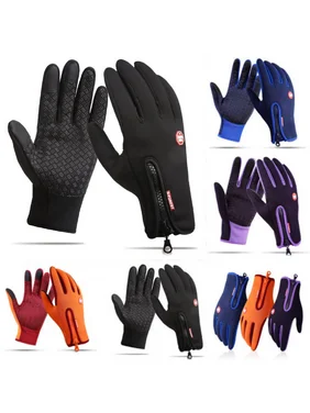 Men Women Winter Warm Windproof Waterproof Anti-slip Thermal Touch Screen Gloves
