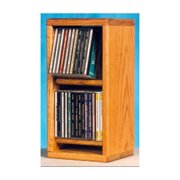 Dowel CD Storage Rack (Honey Oak)