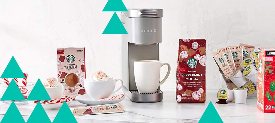 A flavorful twist. Add the perfect balance of sugar and spice to your morning routine with a tasty peppermint mocha—just top with whipped cream and a candy cane for a delicious, indulgent finish.