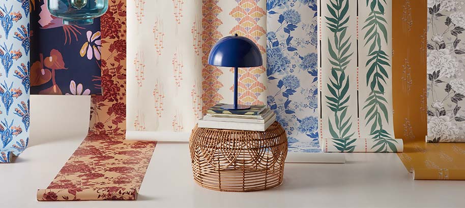 New from Drew Barrymore Flower Home. Wallpaper patterns inspired by Santa Fe style, featuring shades to match the mood of every room. Shop now.