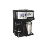 Hamilton Beach 12-Cup 2-Way FlexBrew Coffee Maker, 49983, Silver/Black