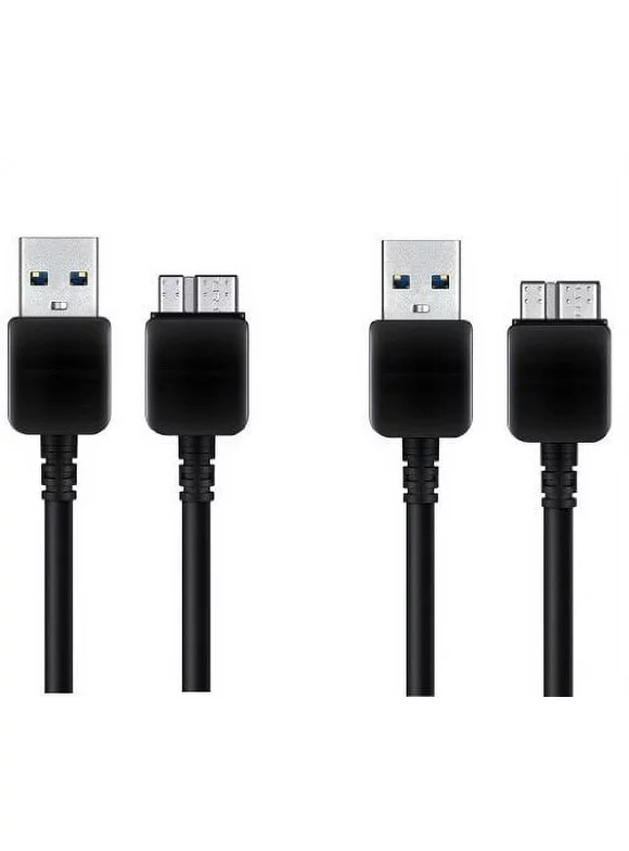 2 x ZeimaxÂ® Cable USB 3.0 Data Sync & Charging Cable for Samsung Galaxy S5 V i9600 (BLACK-2Pcs)