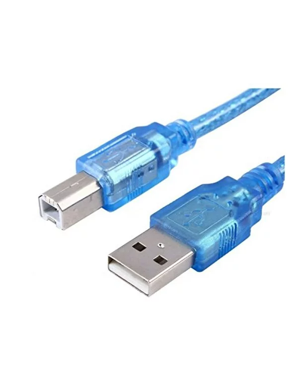 25ft USB 2.0 Cable for Audio Interface, Midi Keyboard, USB Microphone Cord, Blue
