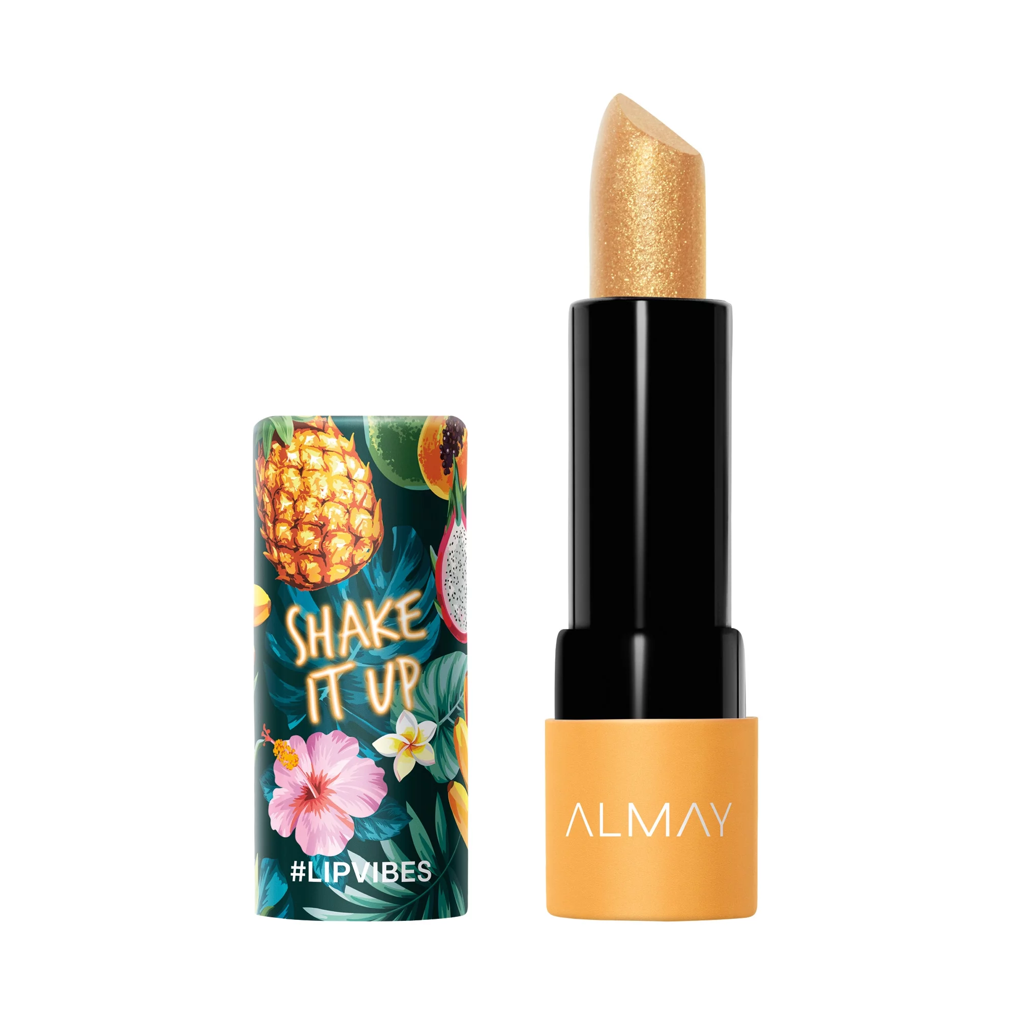 Almay Lip Vibes, Hypoallergenic, Cruelty Free, Oil Free, Fragrance Free, Ophthalmologist Tested Lipstick, with Shea Butter and Vitamins E and C, Shake It Up