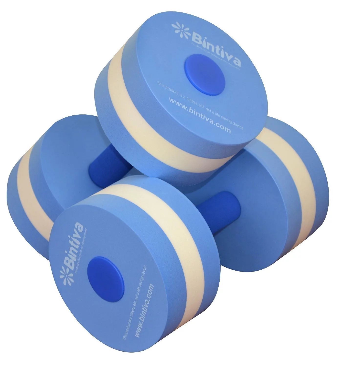 Aqua Dumbbell Set - Provides Resistance For Water Aerobics Fitness and Pool Exercises - 1 Pair - 3 Sizes Available - Small