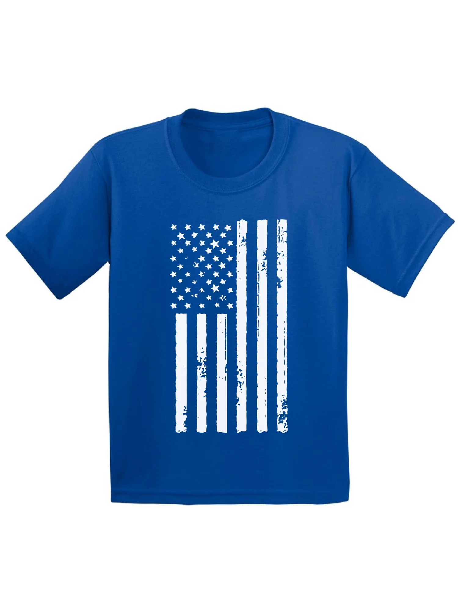 Awkward Styles Youth USA Flag Patriotic Graphic Youth Kids T-shirt Tops White Independence Day 4th of July