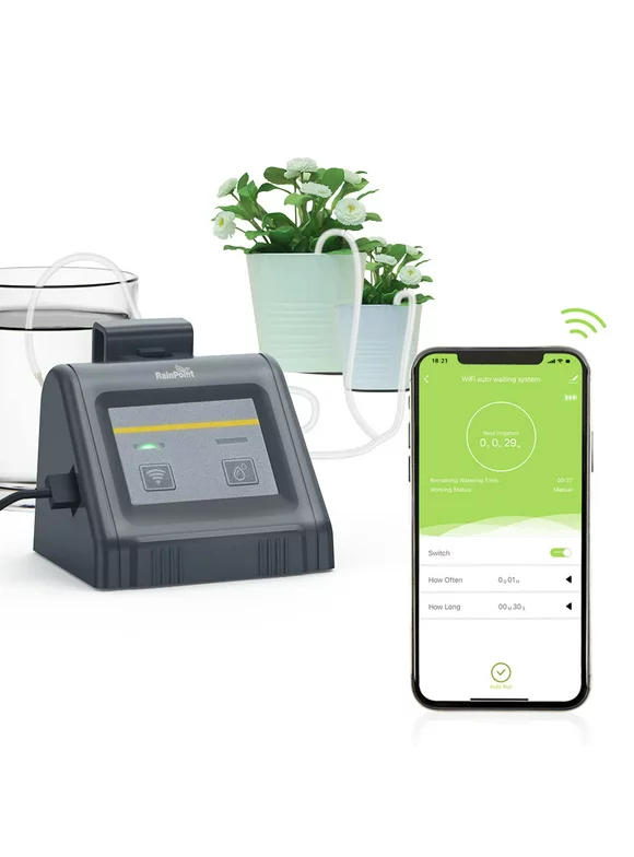 BALDR Indoor Irrigation Kit, Wi-Fi and App-Controlled Watering System for Indoor Plants with Pump, DIY Drip Irrigation Kit, Automatic Watering Devices for House Plants, Indoor Plant Watering System