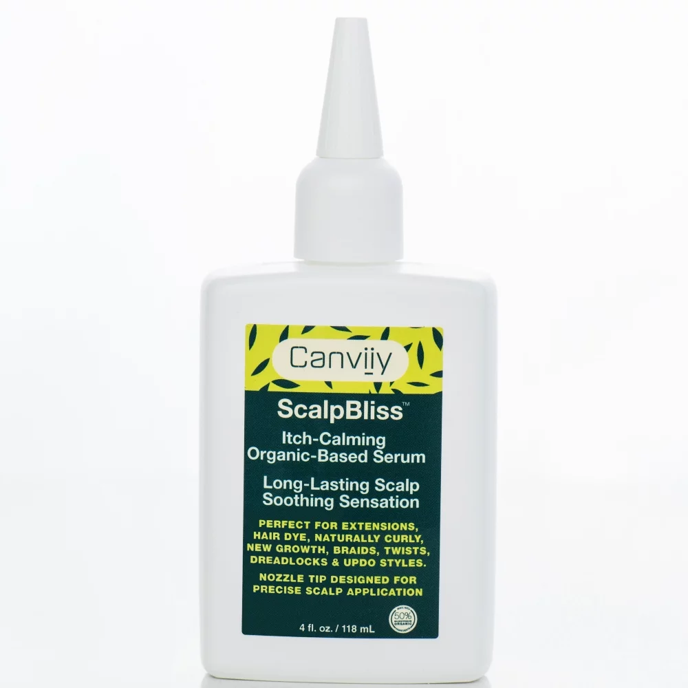 Canviiy ScalpBliss Nourishing & Dry Itchy Scalp Care Hair Serum with Aloe Vera & Peppermint Oil, 4 fl oz