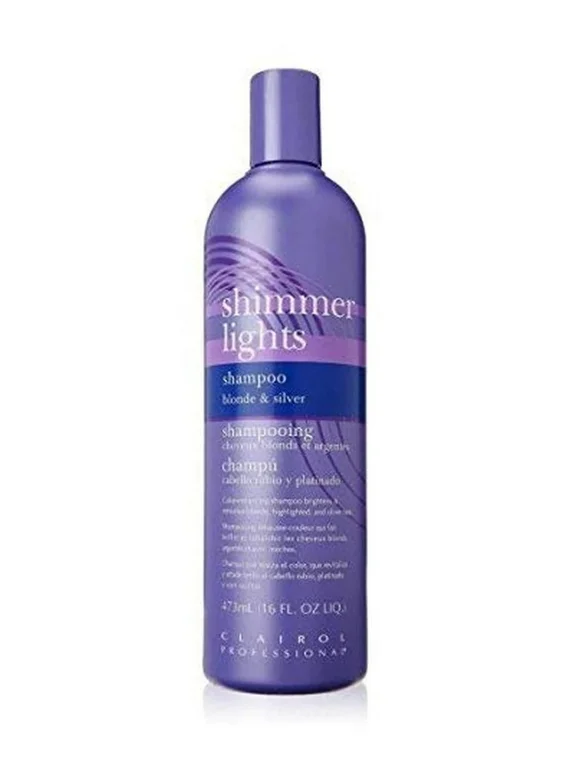 Clairol Shimmer Lights Blonde and Silver Shampoo , 8 oz Shampoo