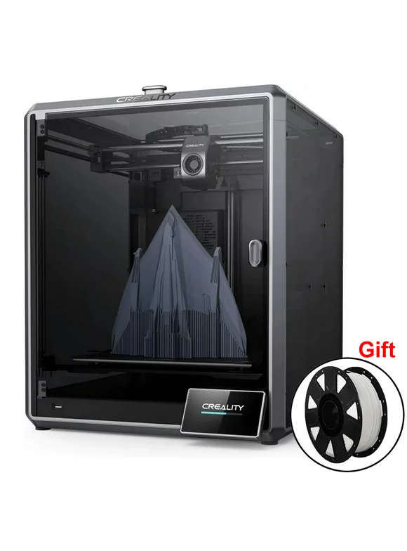 Creality K1 Max 3D Printer with FREE 1KG PLA Filament, 600mm/s High-Speed FDM 3D Printing Smart AI Function 300°C High-Temperature Nozzle Direct Extruder Auto Leveling Printing Size 11.81x11.81x11.81