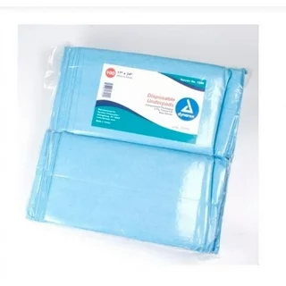 Dynarex Disposable Underpads, Light Absorbency, 17 x 24 Inch, 100 Count