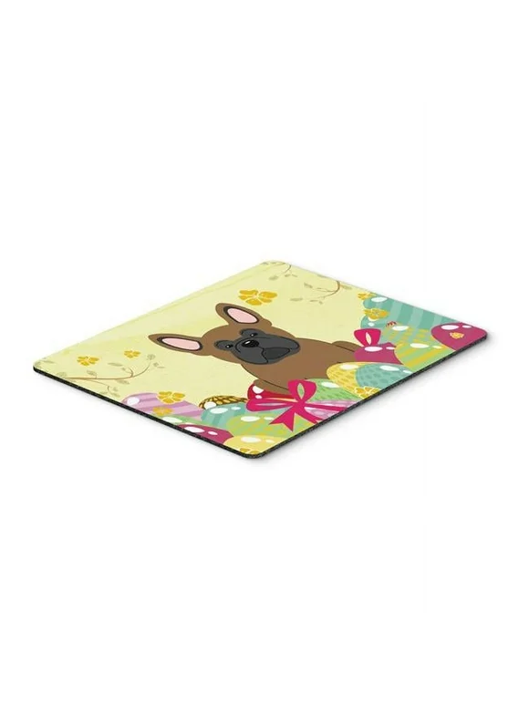 Easter Eggs French Bulldog Brown Mouse Pad, Hot Pad or Trivet