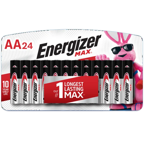 Energizer MAX AA Batteries, Alkaline Double A Batteries (24 Pack)