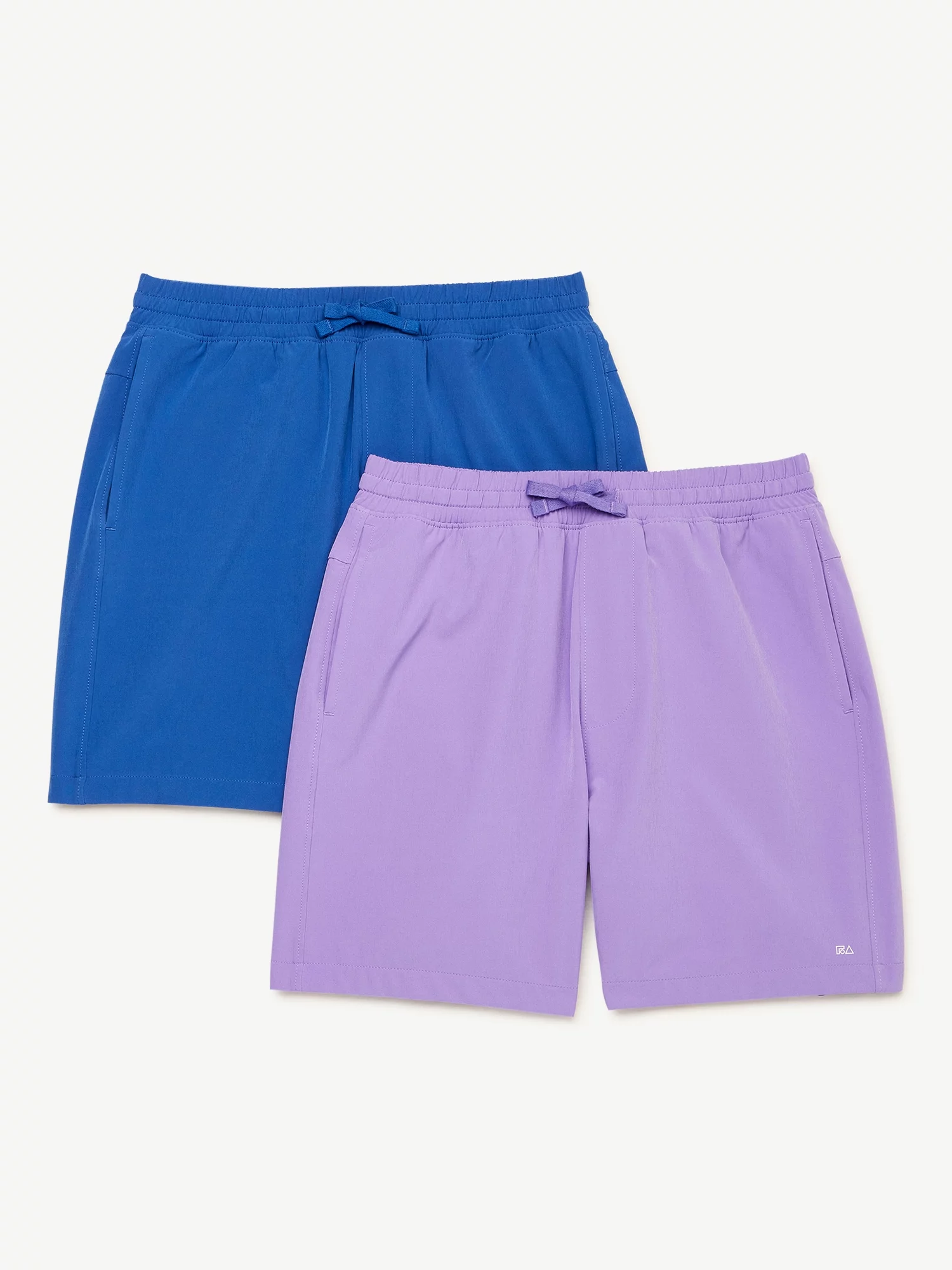 Free Assembly Boys 4-Way Stretch Shorts, 2-Pack, Sizes 4-18