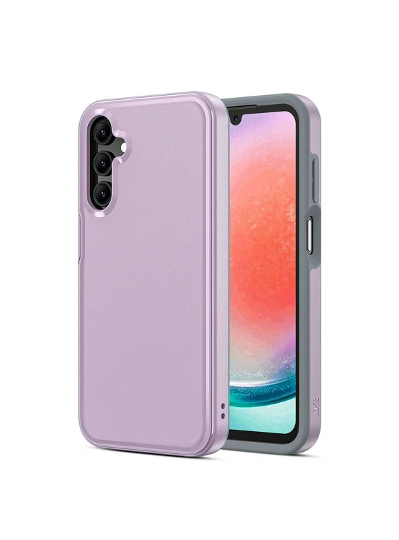 Intact Series Phone Case for Samsung Galaxy A15 5G, Dual Layer Ultra-Slim Shockproof Armor Lightweight Protector Cover (Lilac Purple)