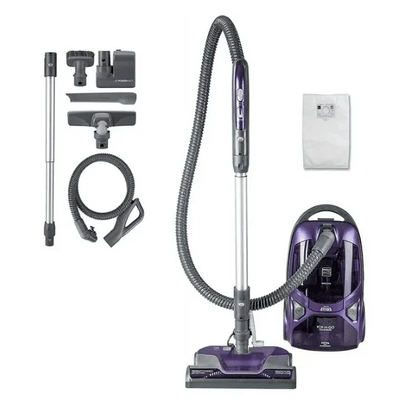 Kenmore 81615 600 Series Pet Friendly Lightweight Bagged Canister Vacuum, Purple