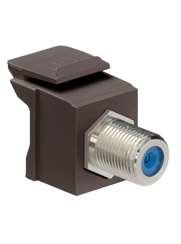 Leviton Snap In F Connector Brown (Each)