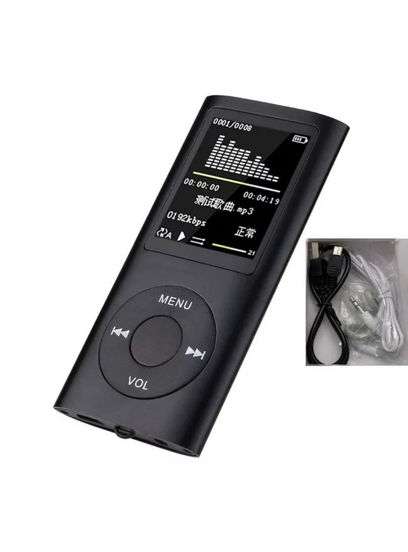 MP3 Player, Music Player with headset, Ultra Slim Music Player with Build-in Speaker, Photo Viewer, Video Play, FM Radio, Voice Recorder, E-Book Reader,1.8 LCD