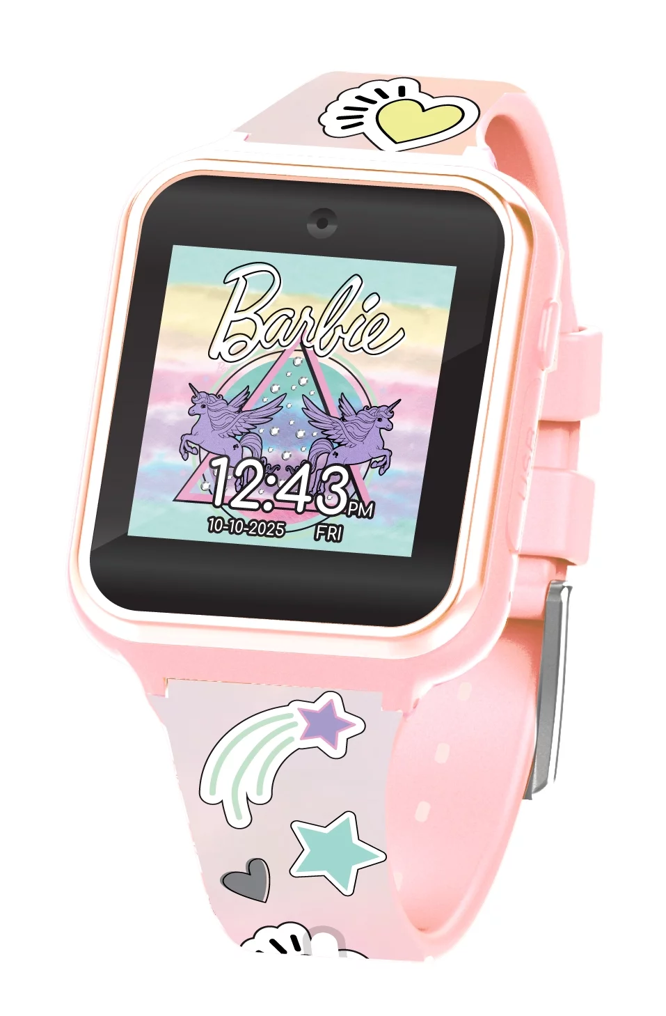 Mattel Barbie Unisex Child Interactive iTime Smartwatch 40mm in Blush - BAB4053WM