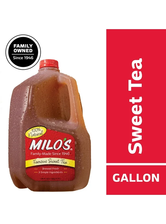 Milo's Famous Sweet Iced Tea, 100% Natural, 128 fl oz