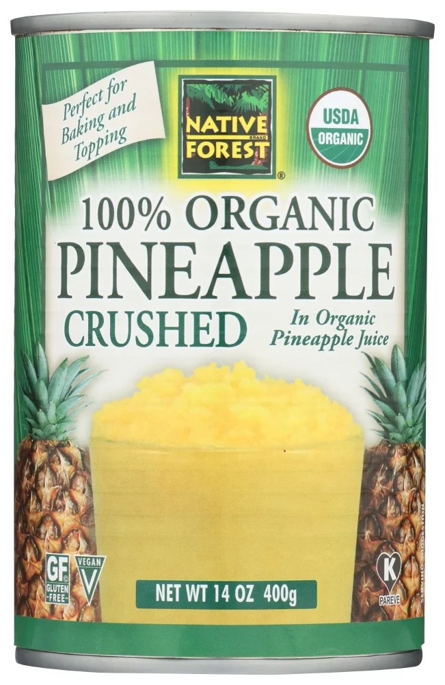 Native Forest 100% Organic Pineapple Crushed, 14.0 OZ