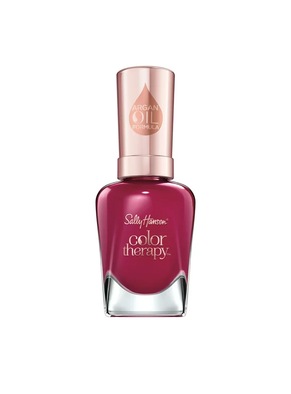 Sally Hansen Color Therapy Nail Color, Ohm My Magenta, 0.5 oz, Color Nail Polish, Nail Polish, Nail Polish Colors, Restorative, Argan Oil Formula, Instantly Moisturizes