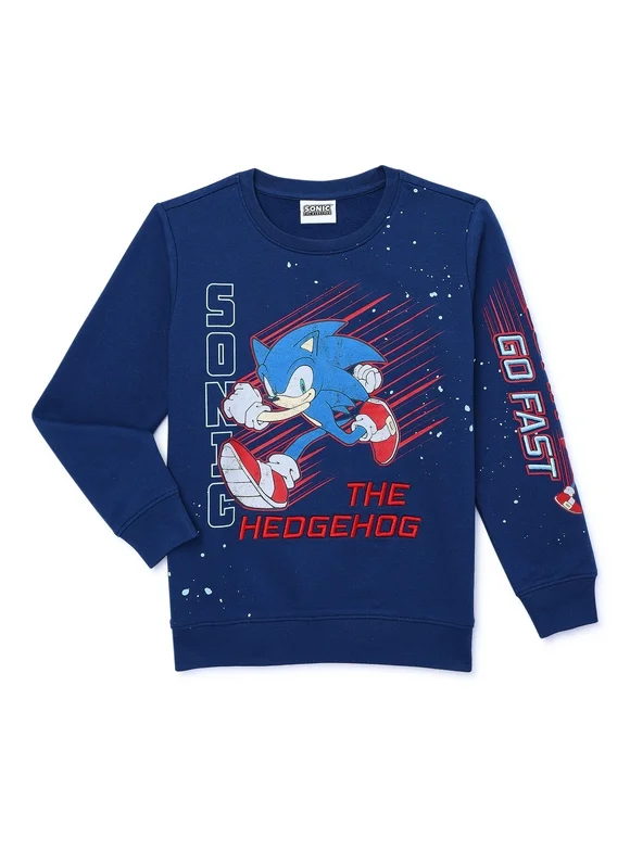 Sonic the Hedgehog Boys Graphic Sweatshirt, Sizes 4-18
