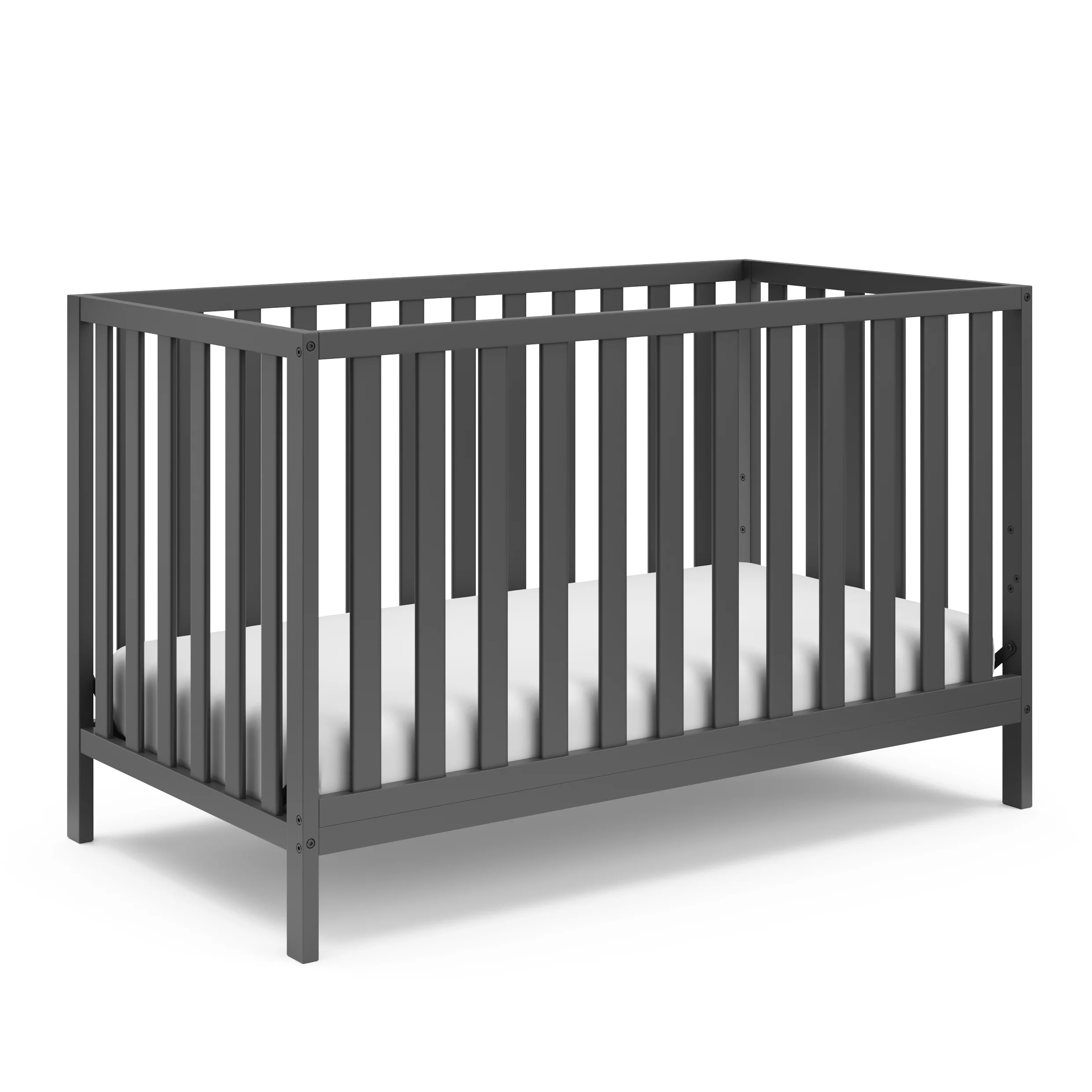 Storkcraft Sunset 4-in-1 Convertible Baby Crib, Gray