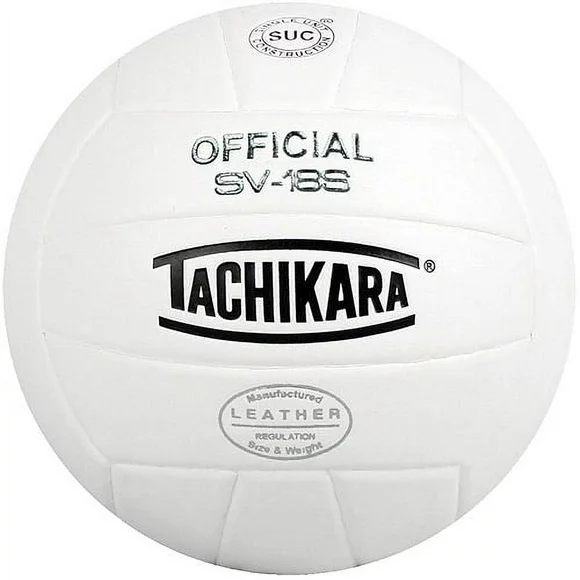 Tachikara SV-18S Composite Leather Volleyball, White