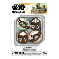 The Mandalorian 4 Pack Play Sand Party Favors, Kids Ages 3+, Net Weight 0.95 oz (26.93g) Each
