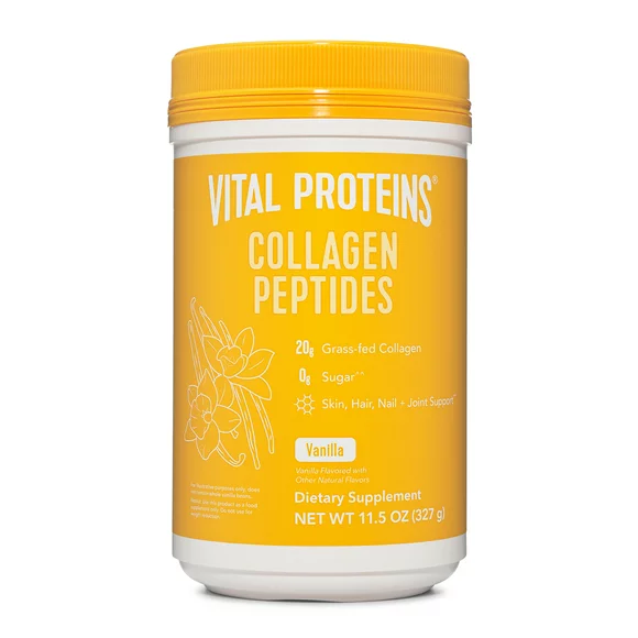 Vital Proteins Grass-Fed Collagen Peptides Powder, Vanilla, 11.5 oz
