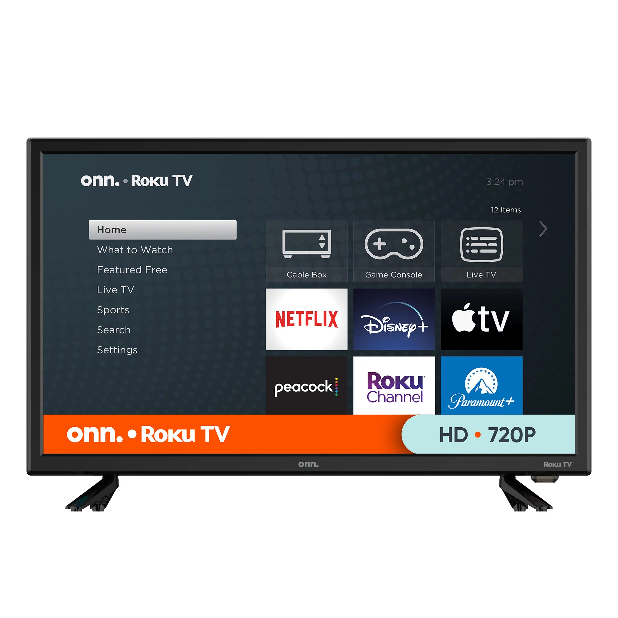 onn. 24” Class HD (720P) LED Roku Smart Television (100012590)