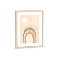 MoDRN Natural Boho Pastel Arch Framed Art Print