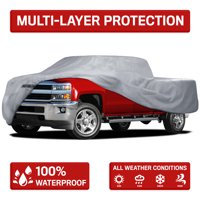 Motor Trend Four Season Waterproof Outdoor Truck Cover for Heavy Duty Use - 4 Layers Snow, Water, Sun , UV Protection