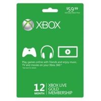 Xbox Live Gold 12 Month Subscription Card [Microsoft]
